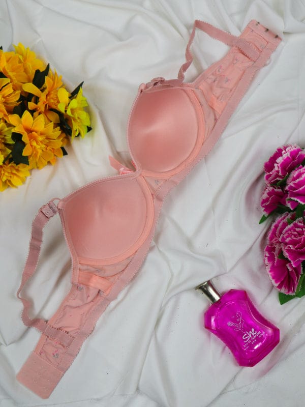 PACK OF 2 PREMIUM IMPORTED LOVE PRINTED SINGLE PADDED PUSHUP BRA | FREE HOME DELIVERY