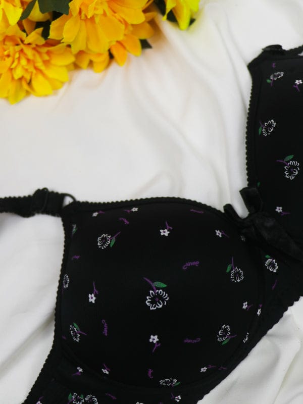 PACK OF 2 PREMIUM IMPORTED LOVE PRINTED SINGLE PADDED PUSHUP BRA | FREE HOME DELIVERY