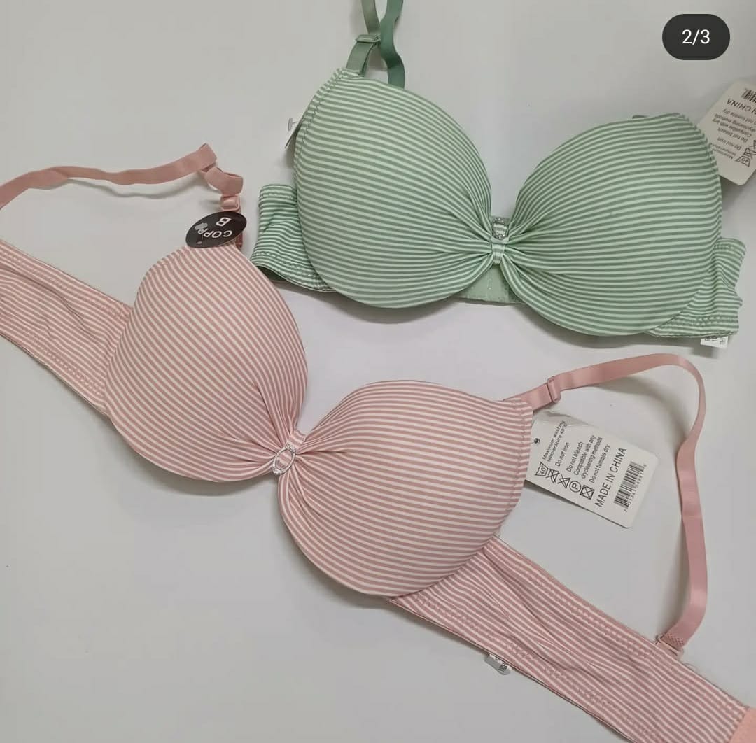 70% OFF | PACK OF 1 PREMIUM IMPORTED LINED PRINTED PADDED PUSHUP BRA