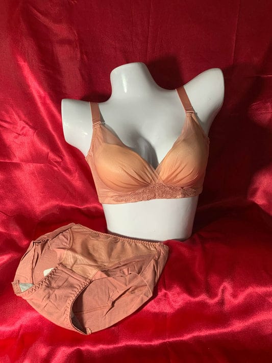 Imported Premium Quality Padded Flower Lace Bra Set ( BRA + UNDERWEAR )