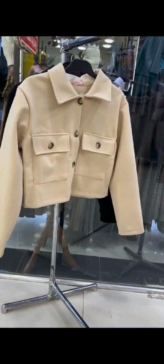 Pocket Style Short Fleece Jacket CH 383