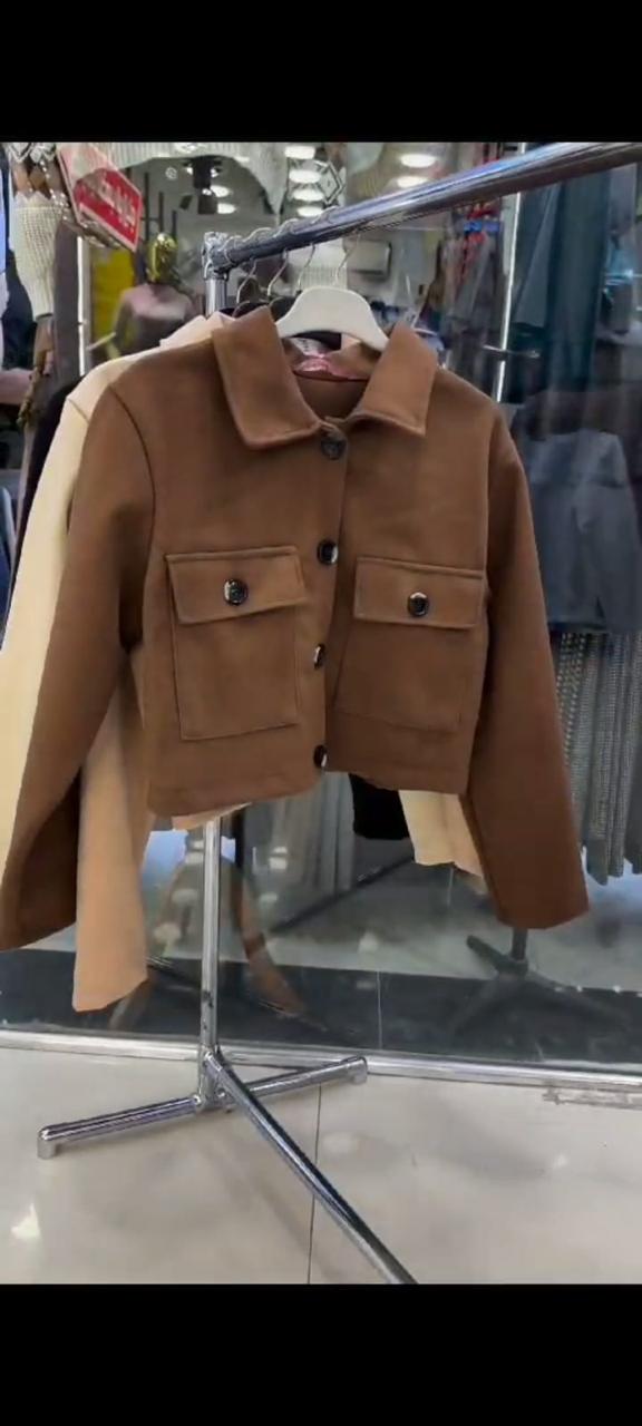 Pocket Style Short Fleece Jacket CH 383