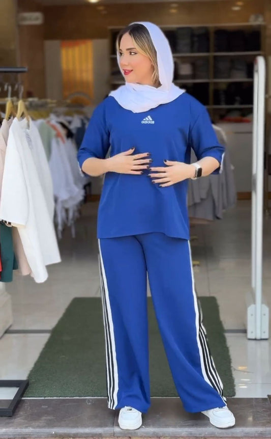 Stripes T Shirt And Jogger Pant CH 416