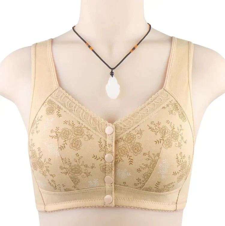 Pack of 5 New Anti Sagging Front Open Cooling Cotton Bra 2025