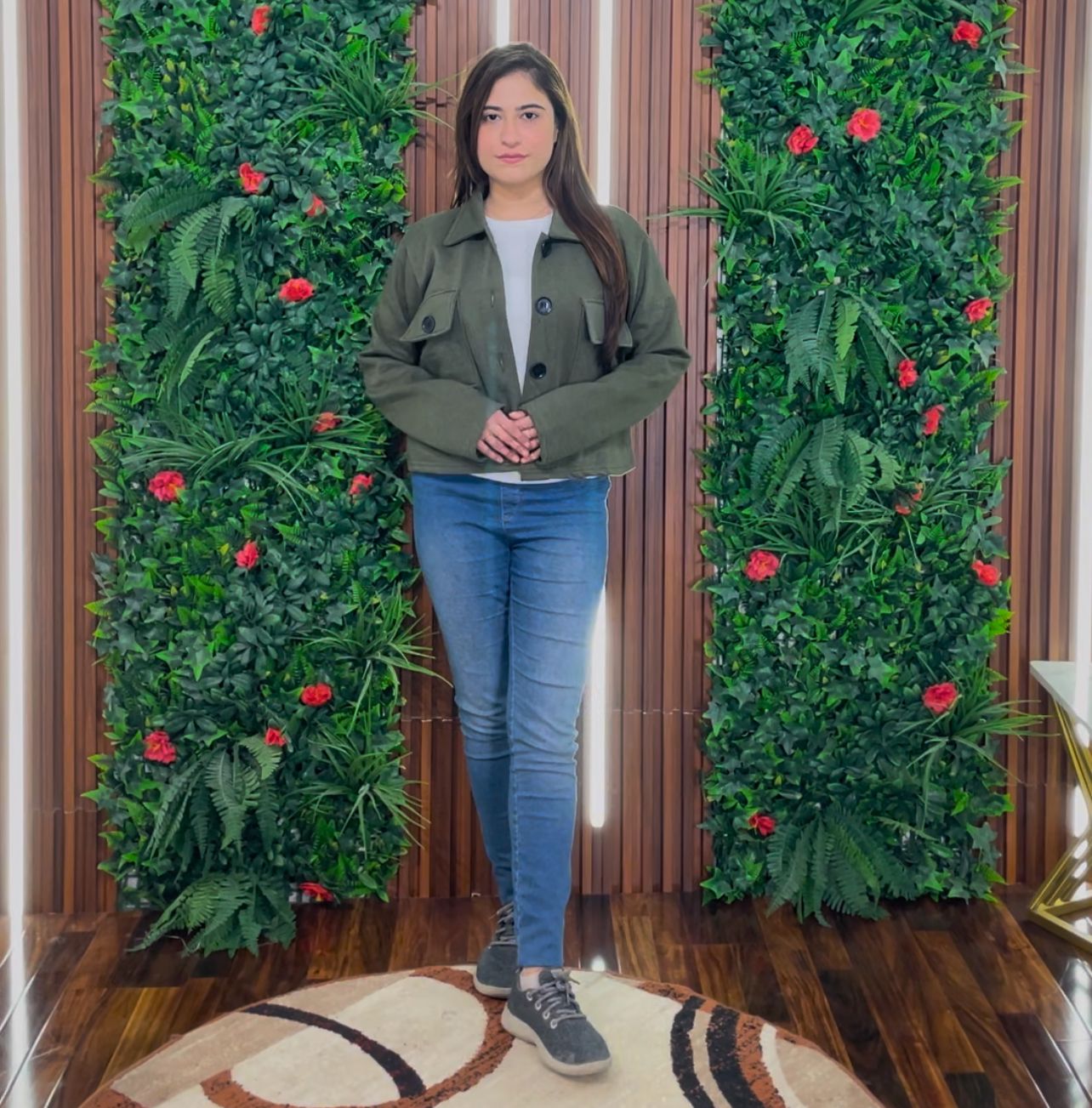 Pocket Style Short Fleece Jacket CH 383