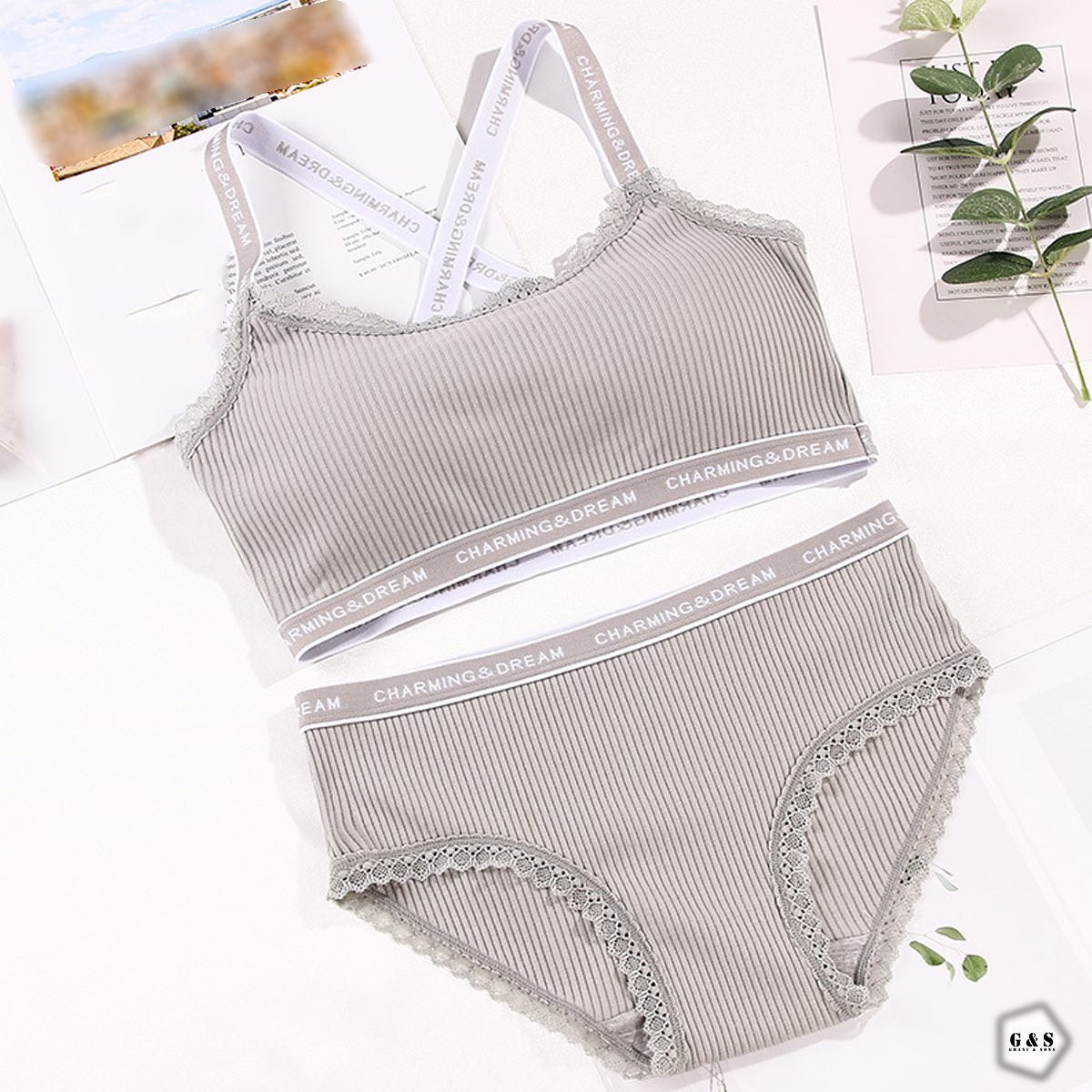 Pack Of 3 Stylish Bralette With Panty Set