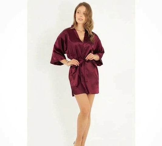 One Piece Kimono Bridesmaid Short Robe P49