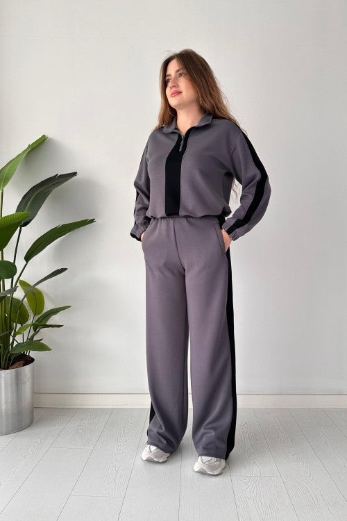 Zipper Panel Tracksuit