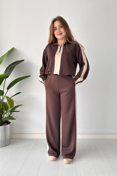 Zipper Panel Tracksuit