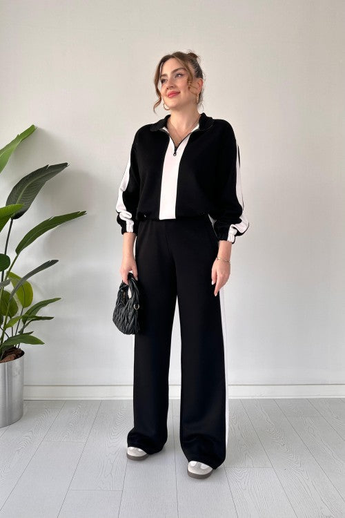 Zipper Panel Tracksuit