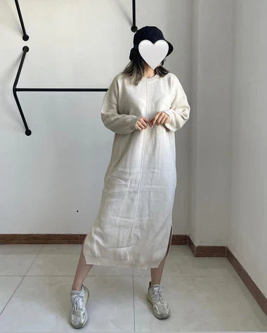 Drop Shoulder Long Fleece Winter Wear