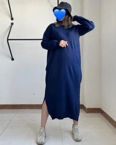 Drop Shoulder Long Fleece Winter Wear