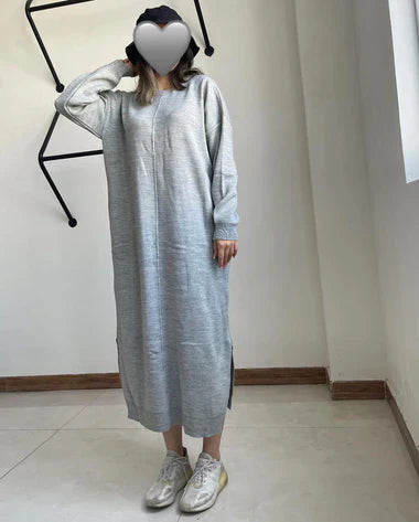 Drop Shoulder Long Fleece Winter Wear