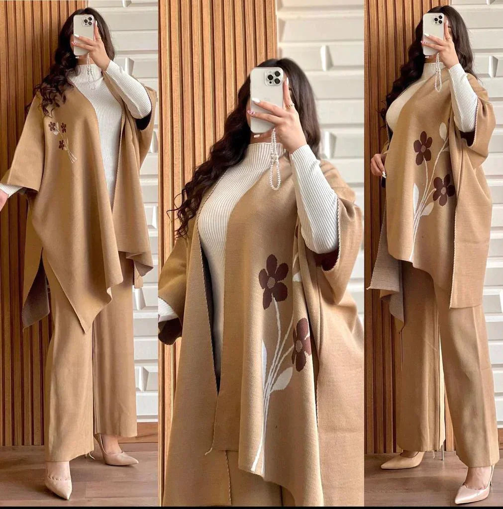 Ready To Wear 3 Pcs Winter Fleece Outfit CH-328
